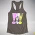 Twink Pride Grunge Exclamation Points Women's Racerback Tank - Dark Grey